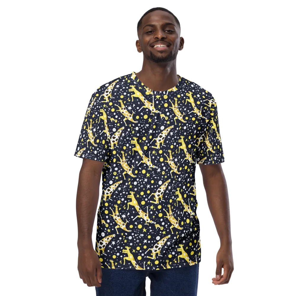 Starlit Safari on Men's Crew Neck T-Shirt — Front