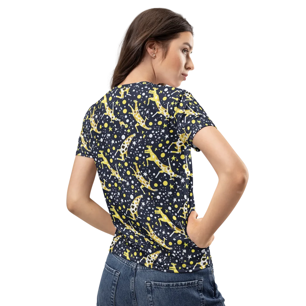 Starlit Safari on Women's Crew Neck T-Shirt — Back