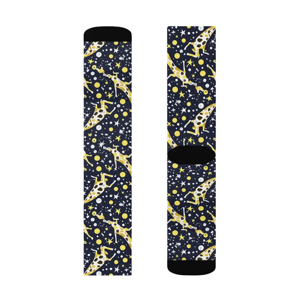 Starlit Safari on Socks — Left Sock