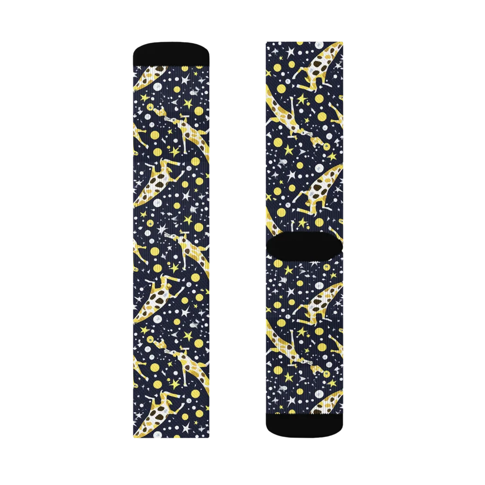 Starlit Safari on Socks — Right Sock