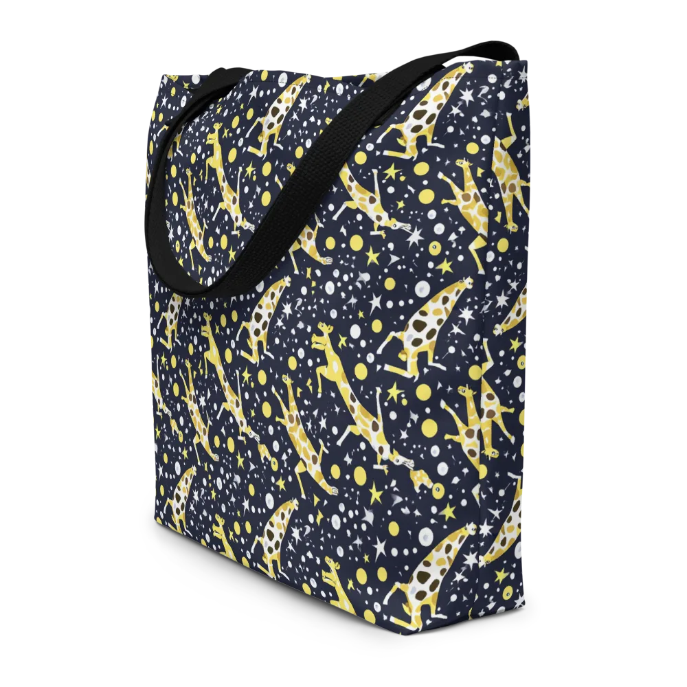Starlit Safari on Large Tote Bag W/ Pocket — Front