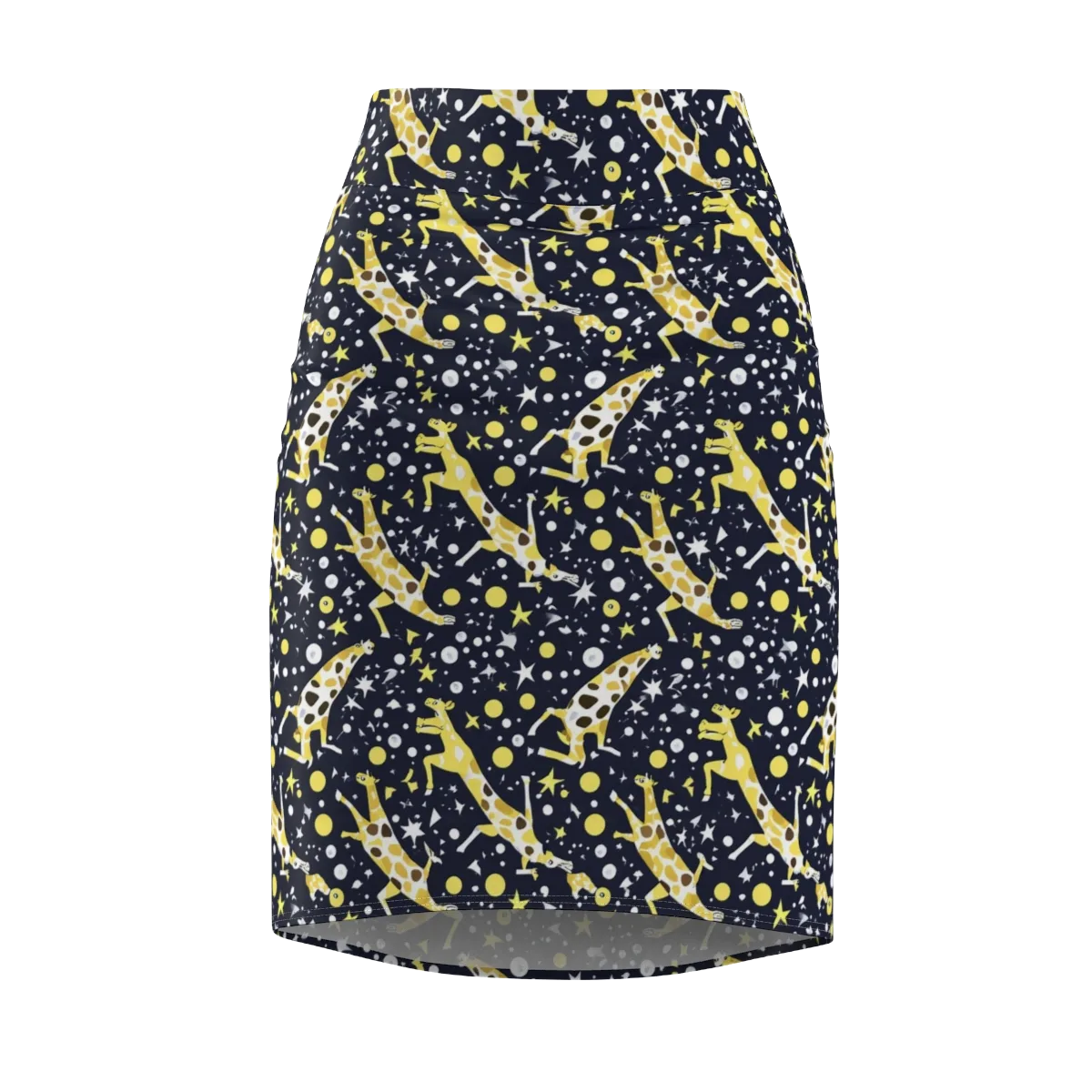 Starlit Safari on Pencil Skirt — Front