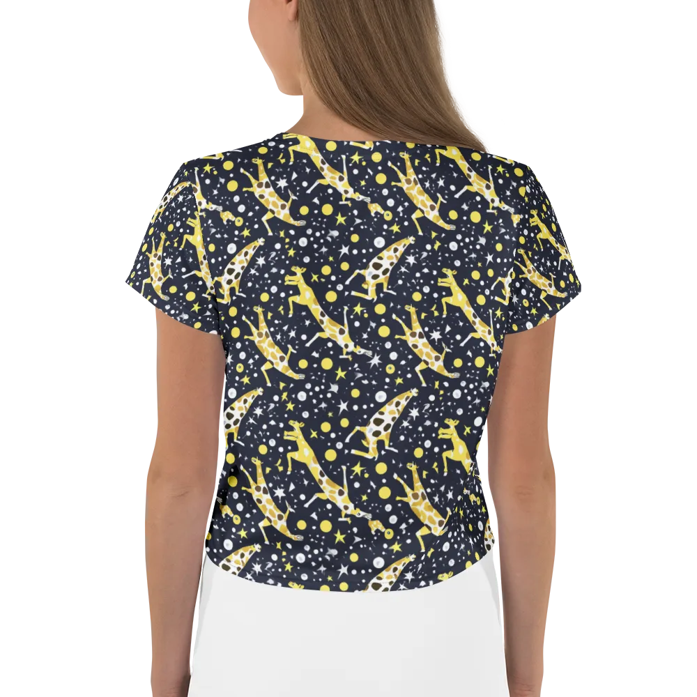 Starlit Safari on Crop Tee — Back