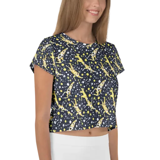 Starlit Safari on a Crop Tee