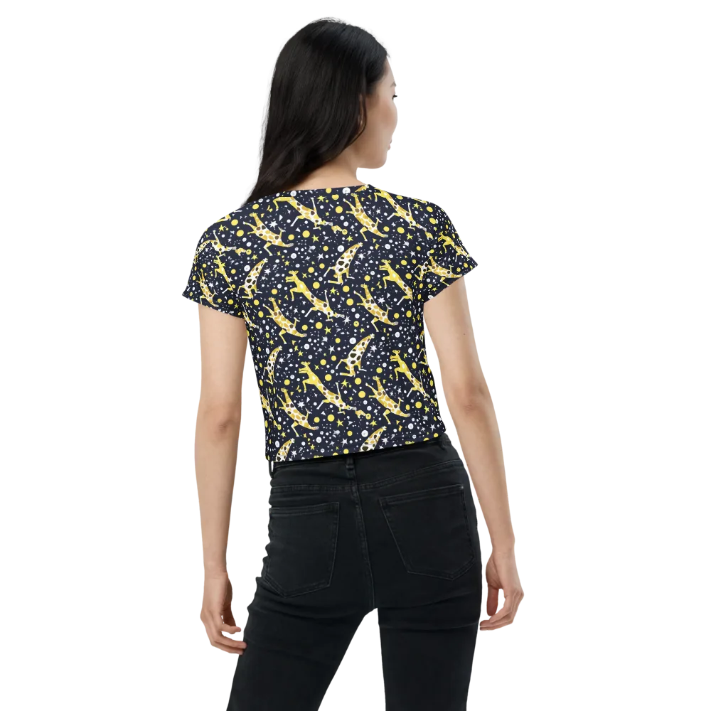 Starlit Safari on Crop Tee — Back