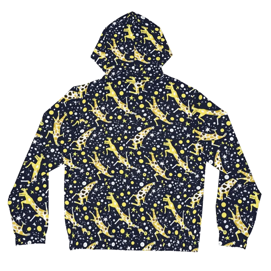 Starlit Safari on Women's Full-Zip Hoodie — Back