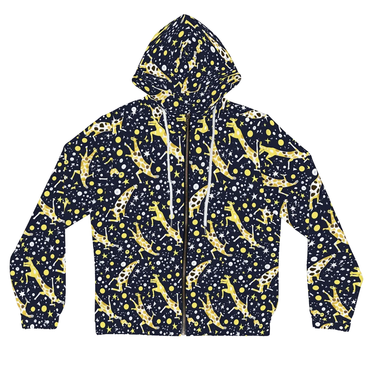 Starlit Safari on Women's Full-Zip Hoodie — Front