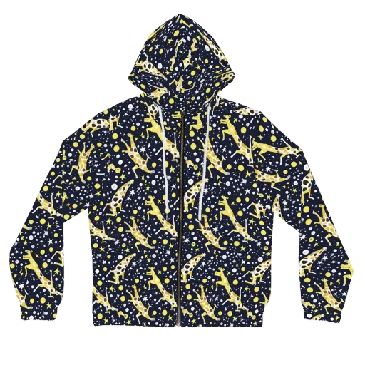 Starlit Safari on a Women's Full-Zip Hoodie