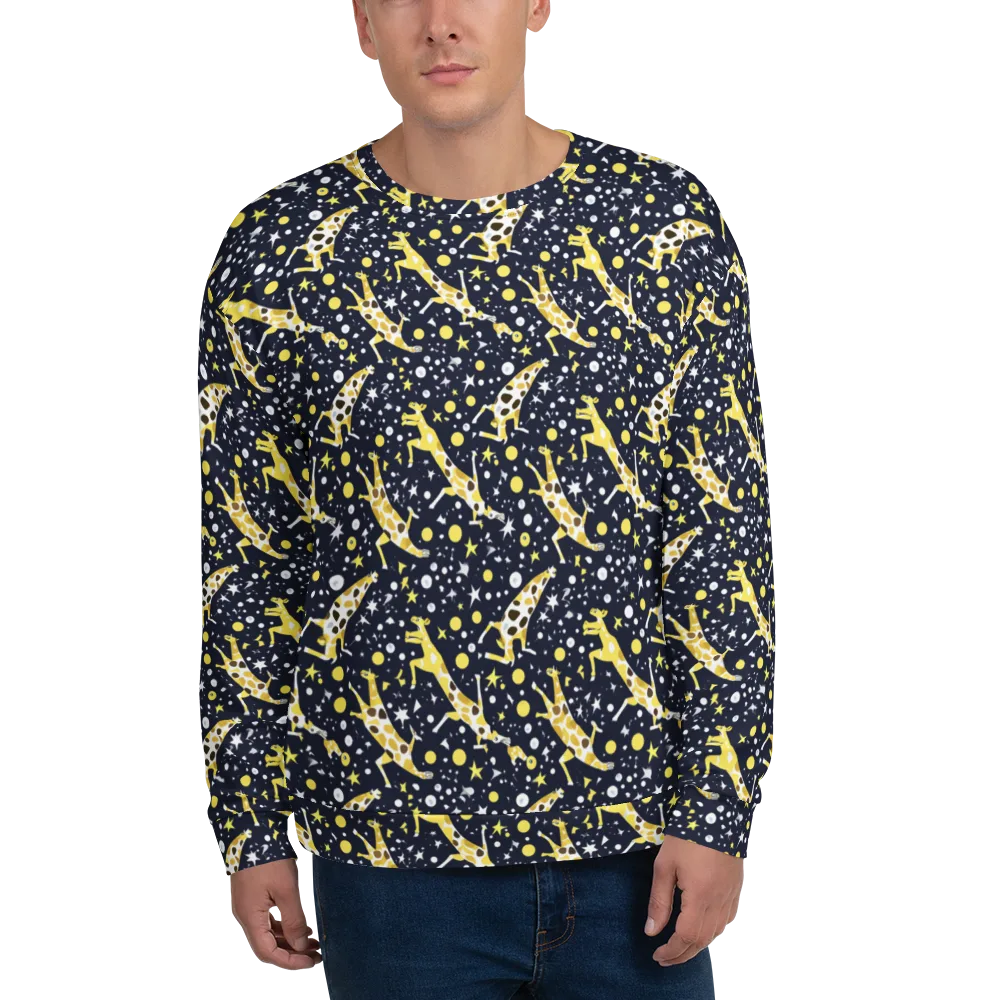 Starlit Safari on Sweatshirt — Front