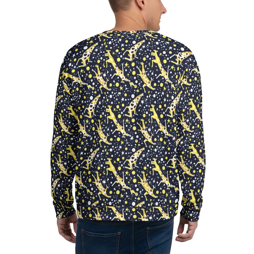 Starlit Safari on Sweatshirt — Back