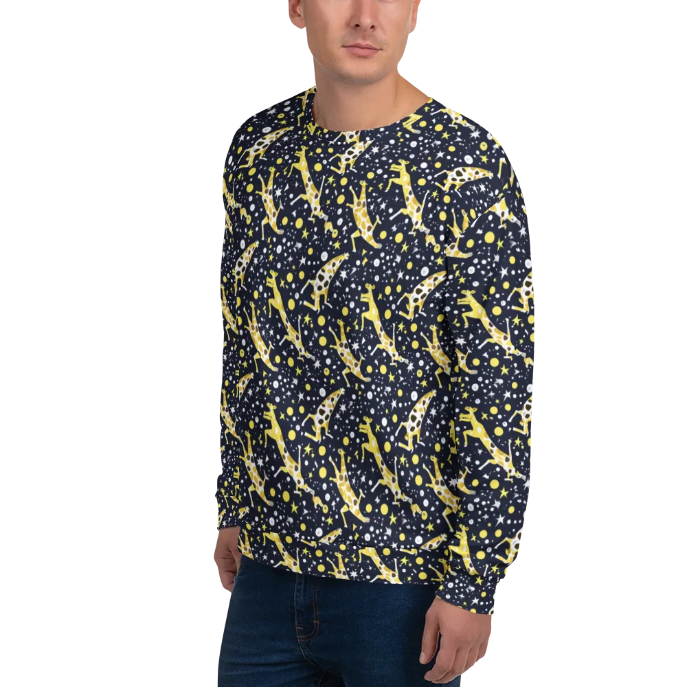 Starlit Safari on Sweatshirt — Left Front