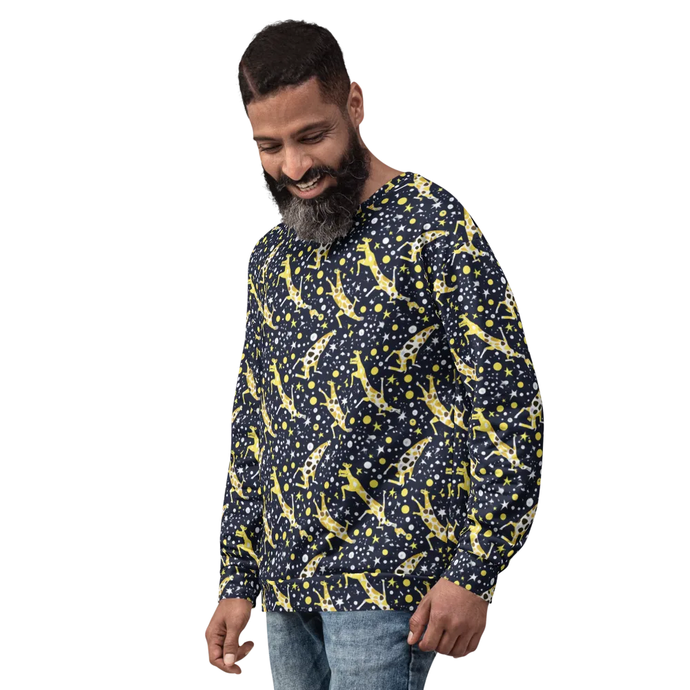 Starlit Safari on Sweatshirt — Left Front
