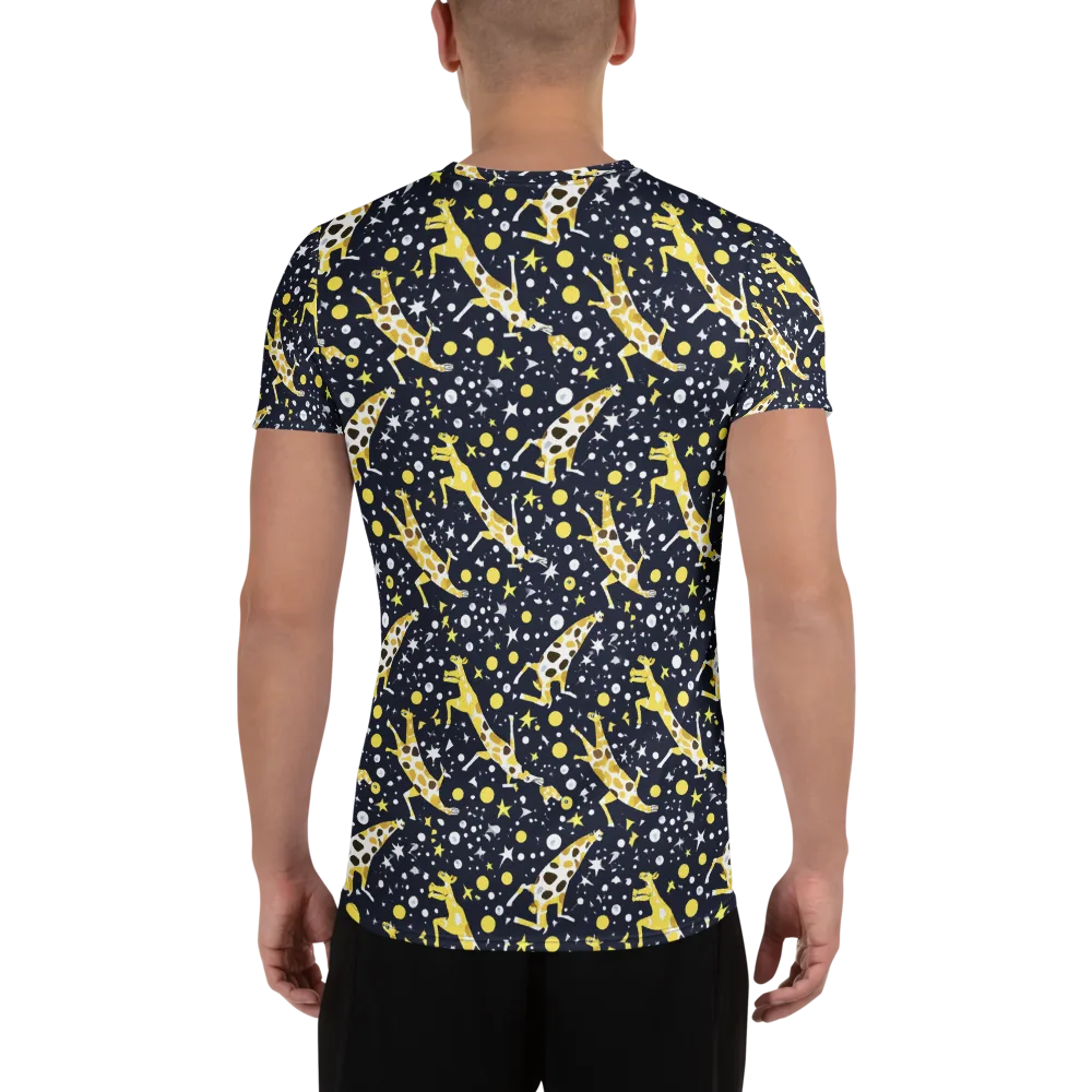Starlit Safari on Men's Athletic T-Shirt — Back