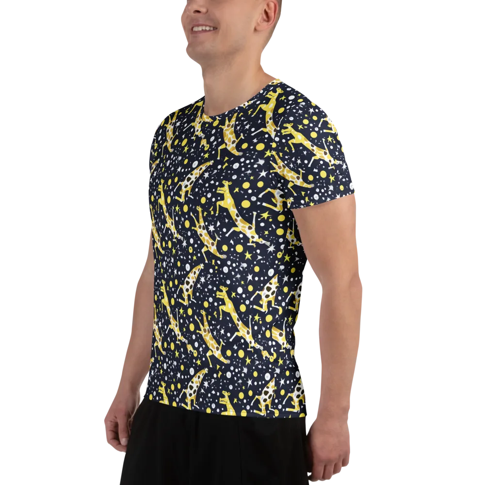 Starlit Safari on Men's Athletic T-Shirt — Left