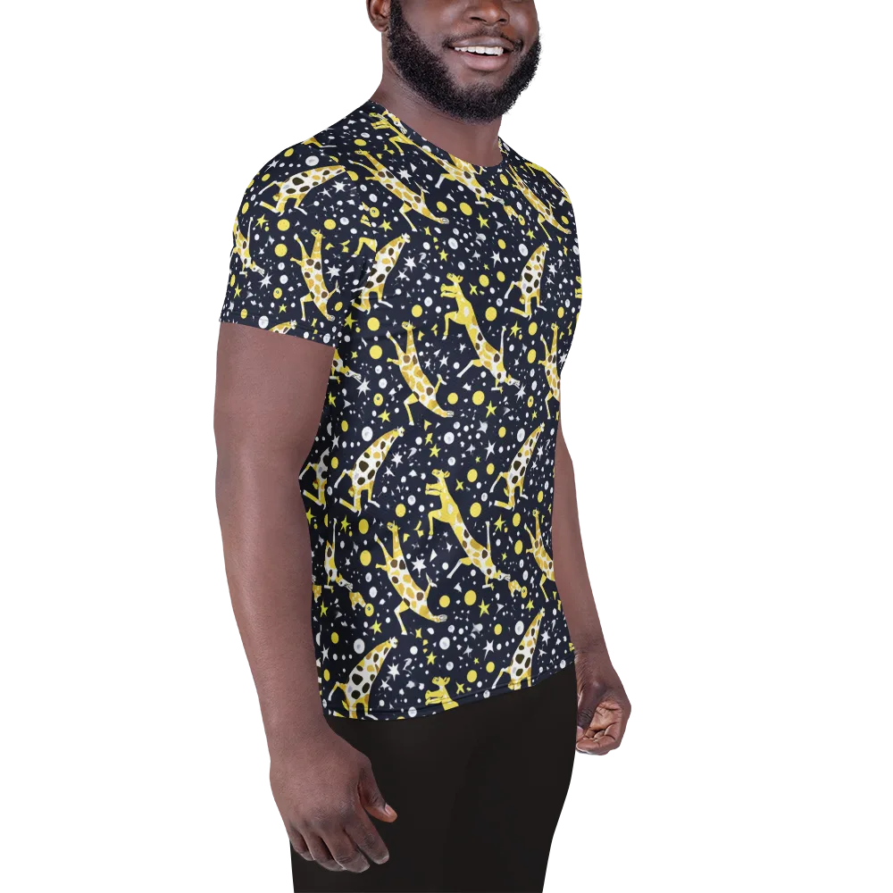 Starlit Safari on Men's Athletic T-Shirt — Right