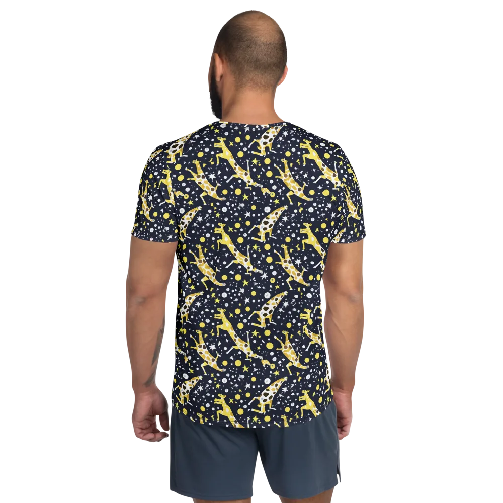 Starlit Safari on Men's Athletic T-Shirt — Back