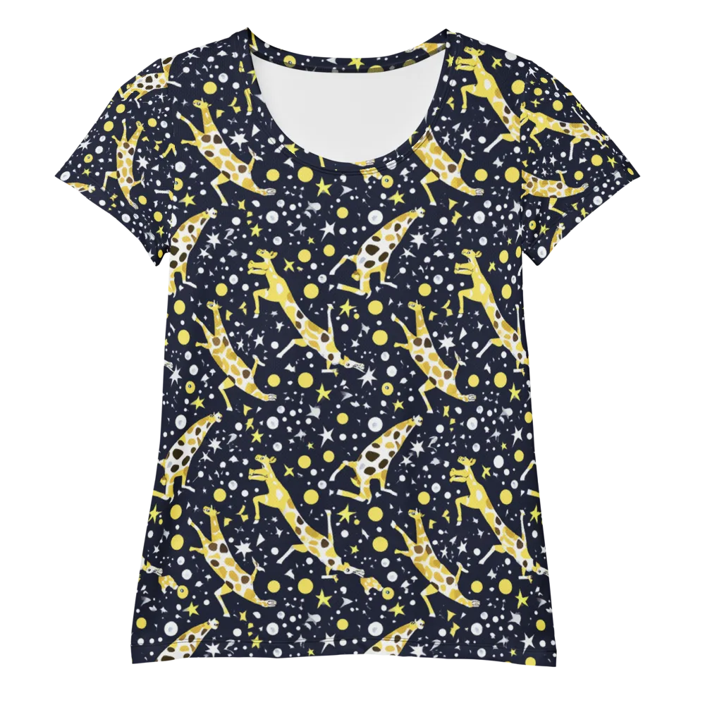 Starlit Safari on Women's Athletic T-Shirt — Front