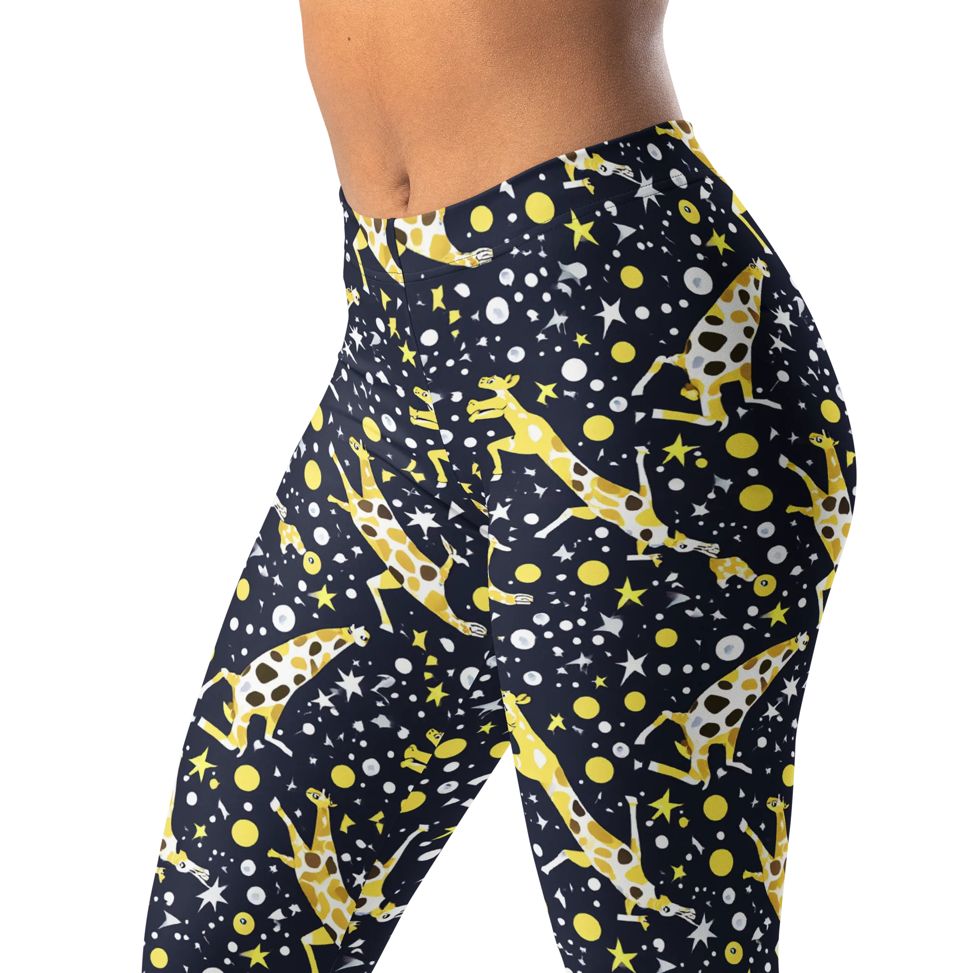 Starlit Safari on Leggings — Left Front