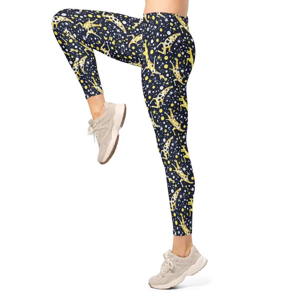 Starlit Safari on Leggings — Left
