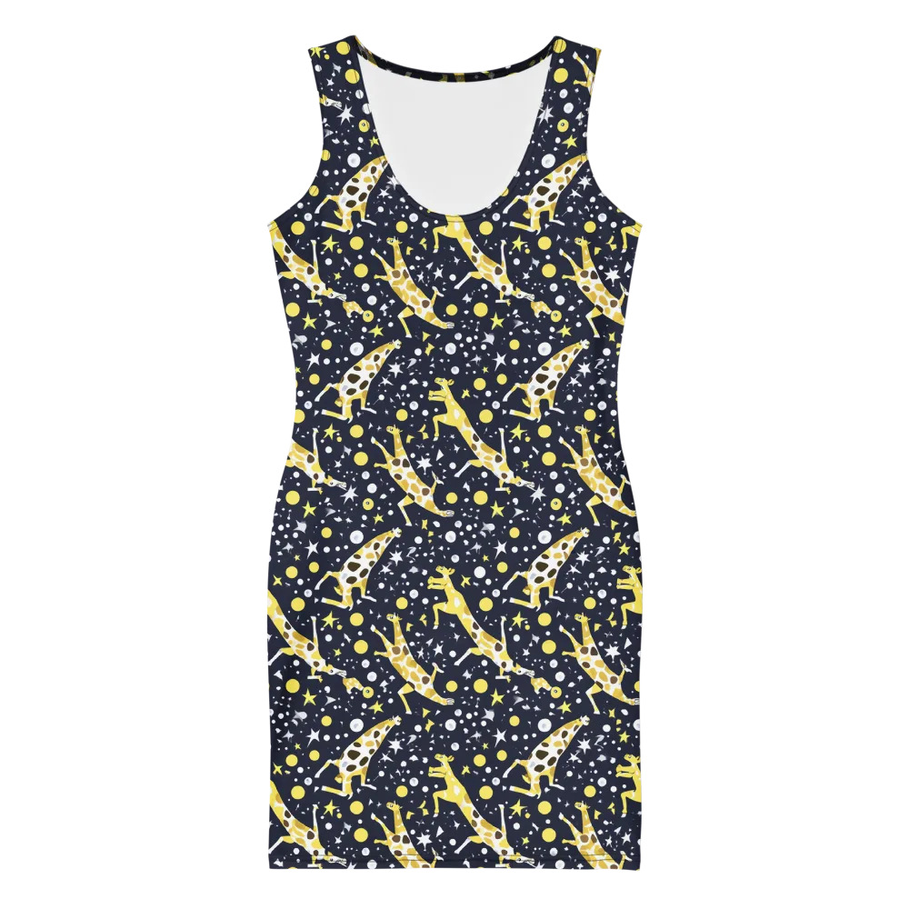 Starlit Safari on Bodycon Dress — Front