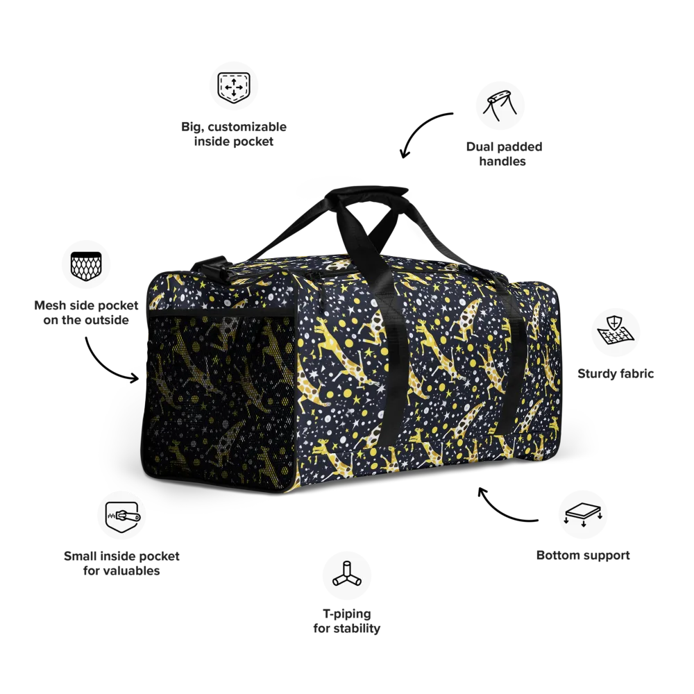 Starlit Safari on Duffle Bag — Right Front