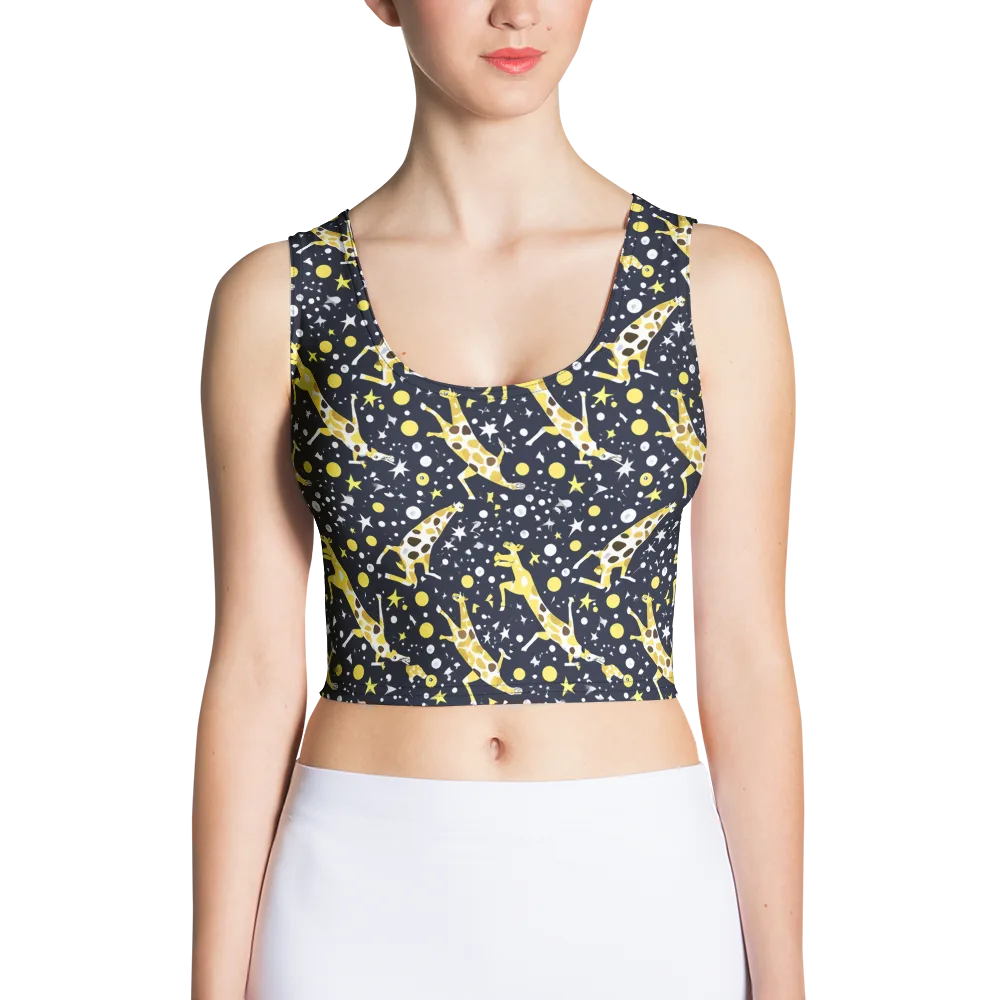 Starlit Safari on Crop Top — Front