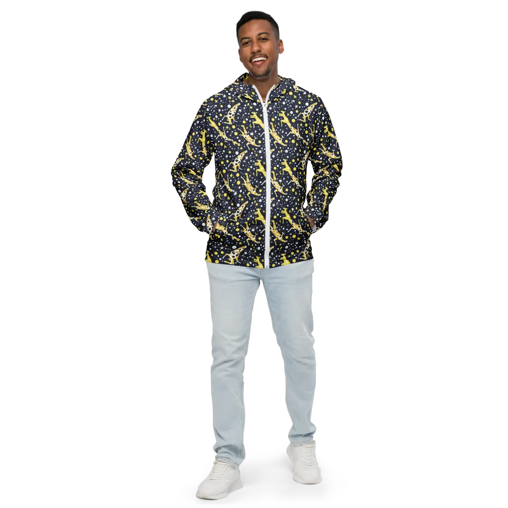 Starlit Safari on Men's Windbreaker — Front