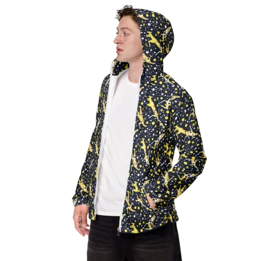 Starlit Safari on a Men's Windbreaker