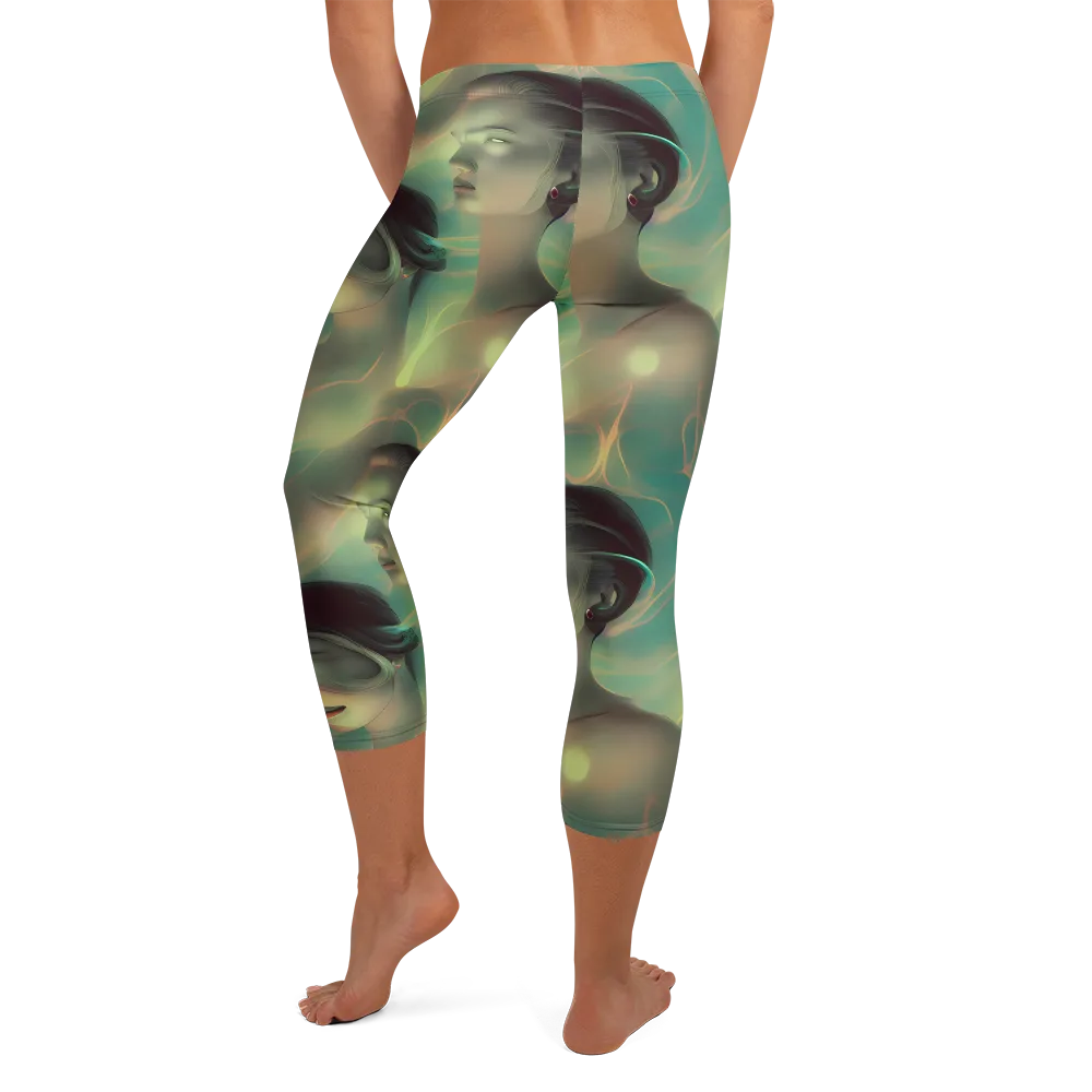 Spectral Whisper on Capri Leggings — Back