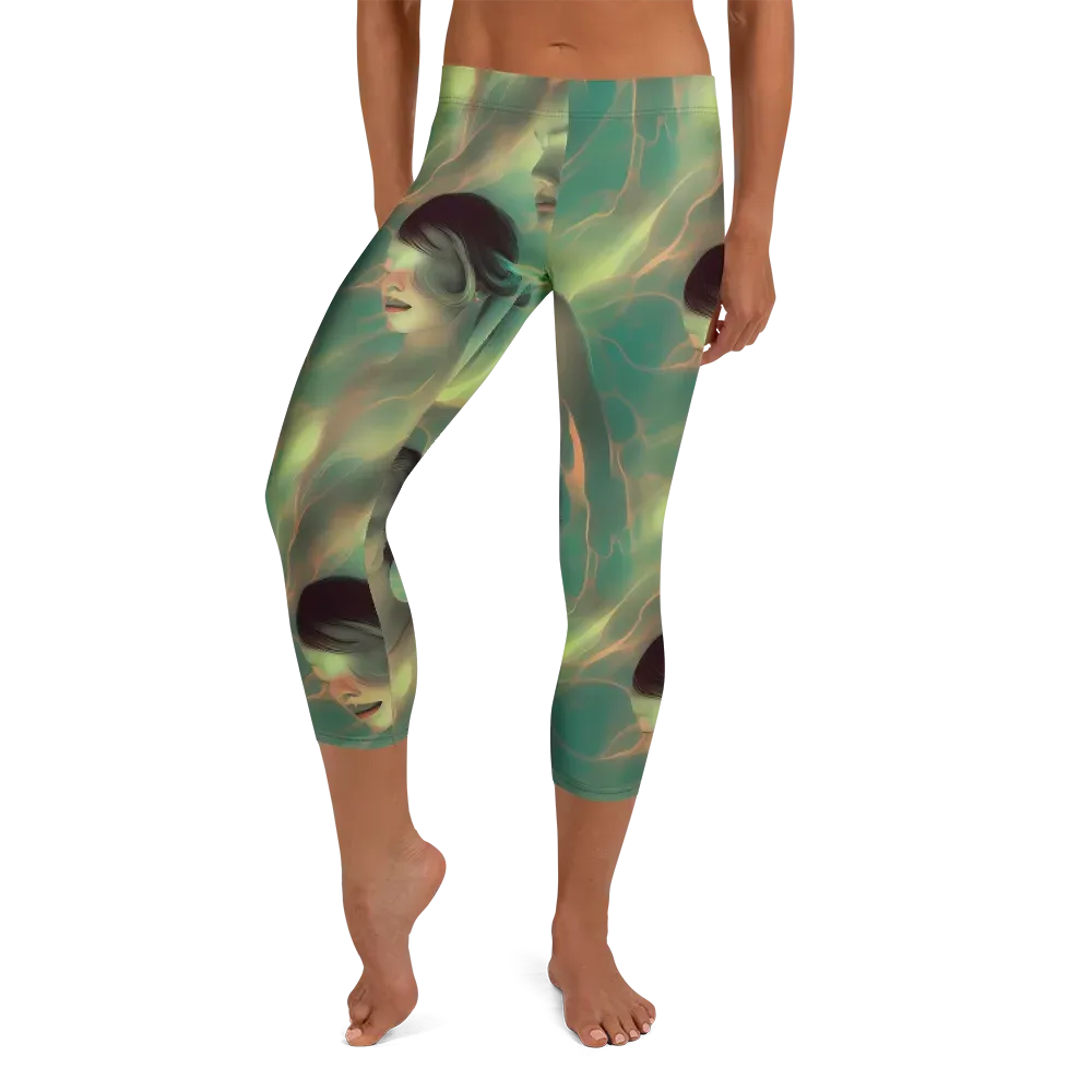 Spectral Whisper on Capri Leggings — Front