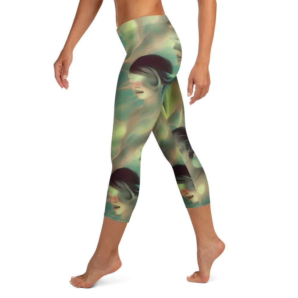 Spectral Whisper on Capri Leggings — Left