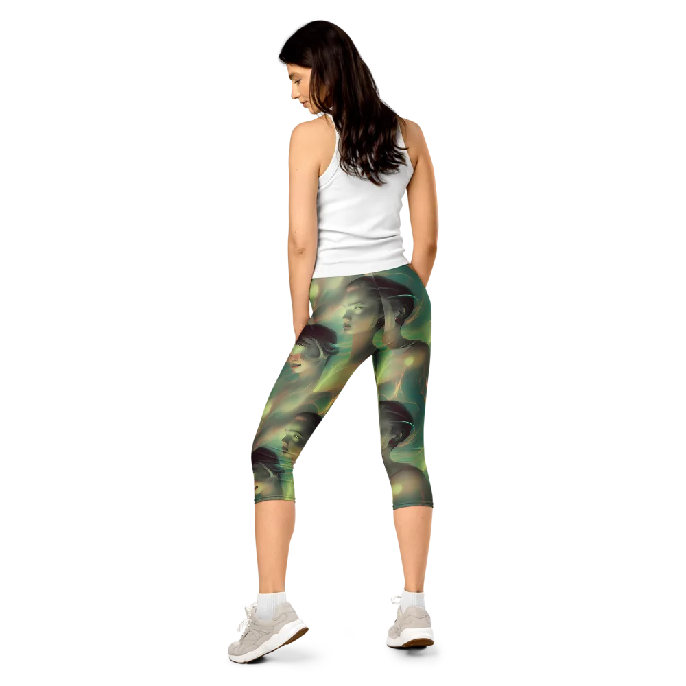 Spectral Whisper on Capri Leggings — Back