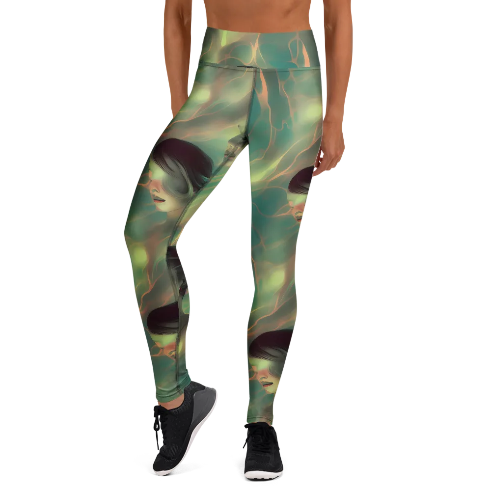Spectral Whisper on Yoga Leggings — Front