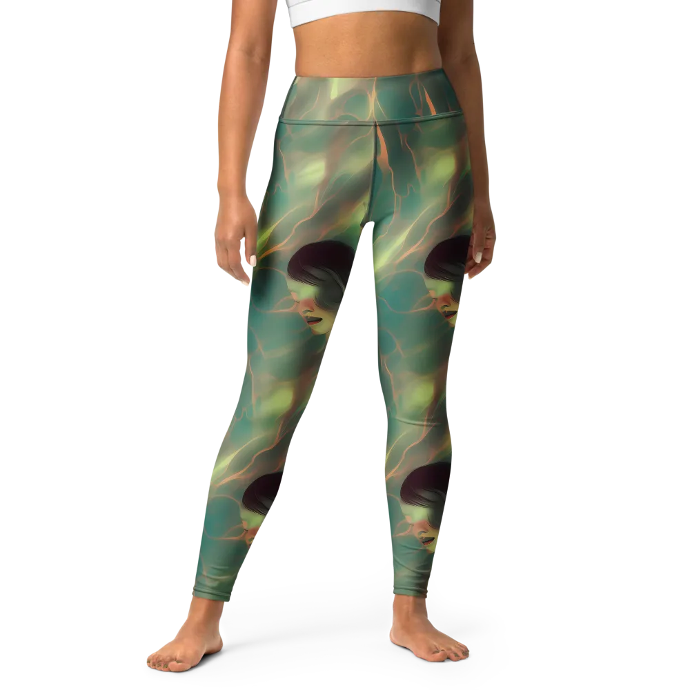 Spectral Whisper on Yoga Leggings — Front