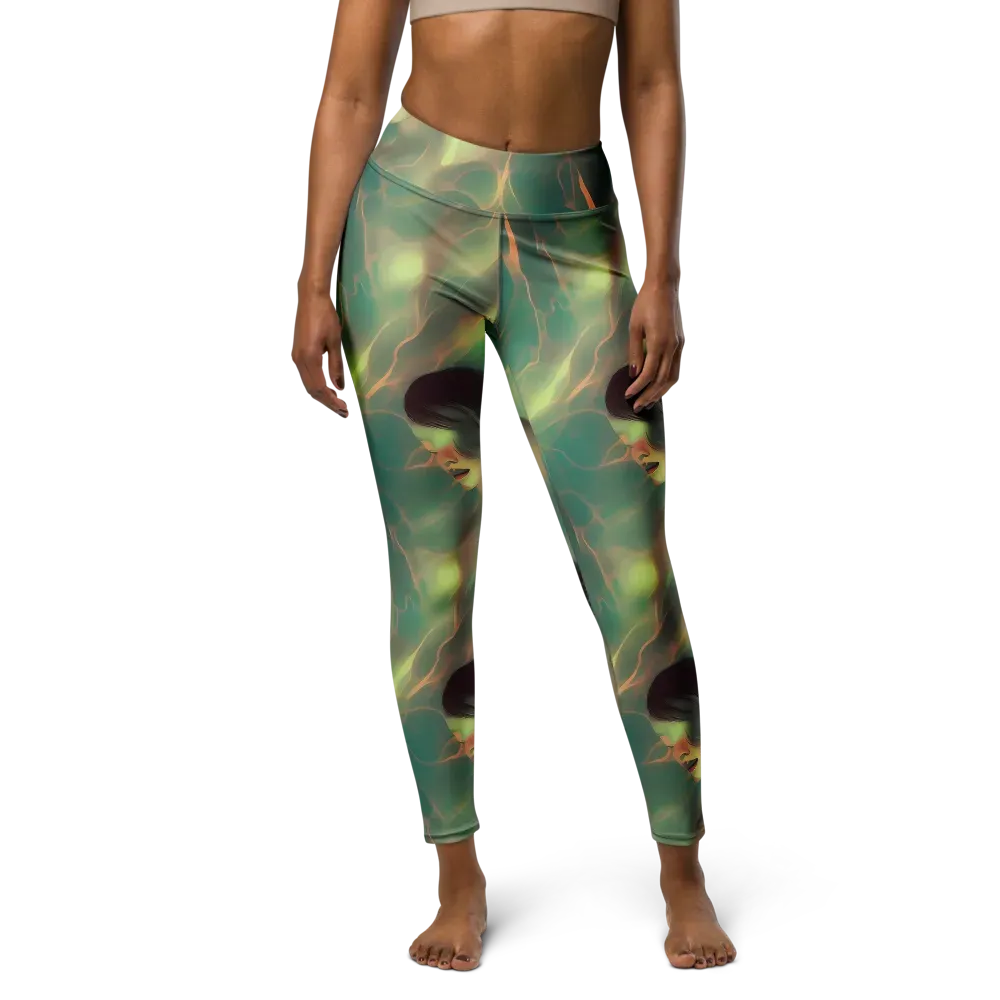 Spectral Whisper on Yoga Leggings — Front