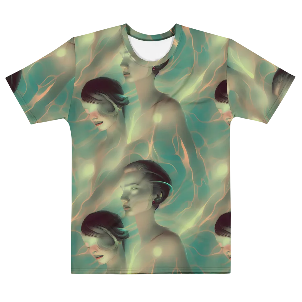 Spectral Whisper on Men's Cotton Crew Neck T-Shirt — Front