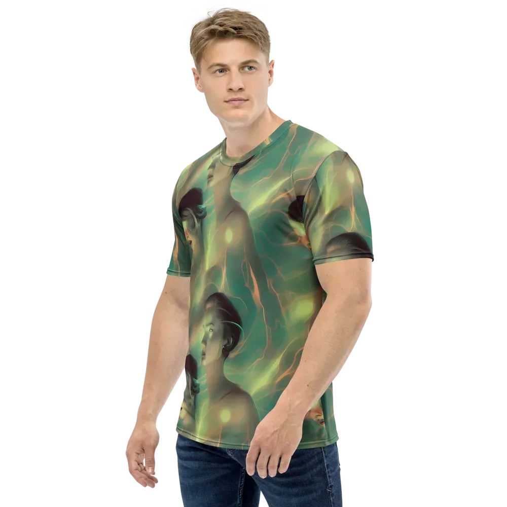 Spectral Whisper on Men's Crew Neck T-Shirt — Left