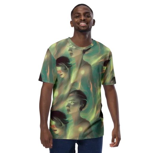 Spectral Whisper on a Men's Crew Neck T-Shirt