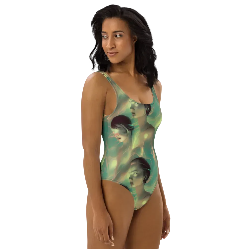 Spectral Whisper on One-Piece Swimsuit — Right