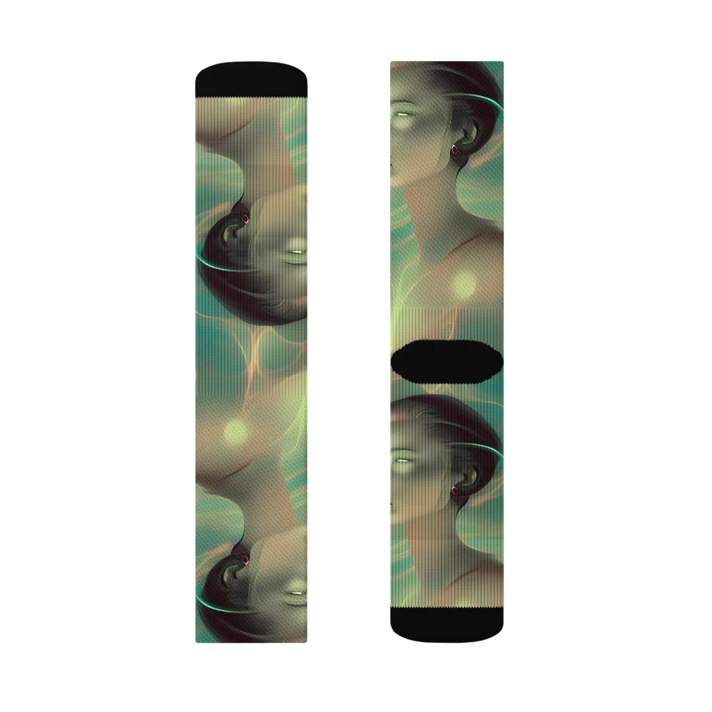 Spectral Whisper on Socks — Left Sock