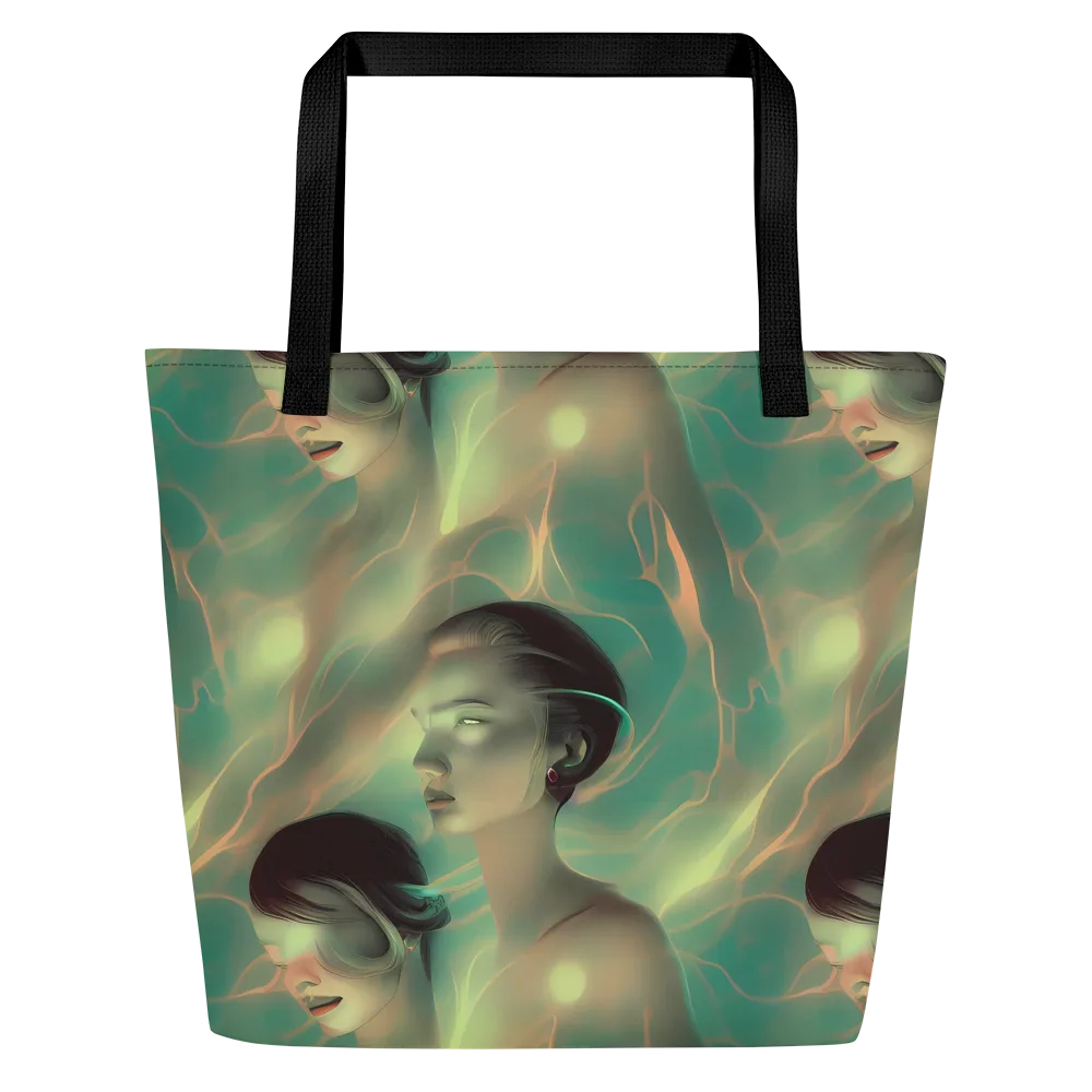 Spectral Whisper on Large Tote Bag W/ Pocket — Front