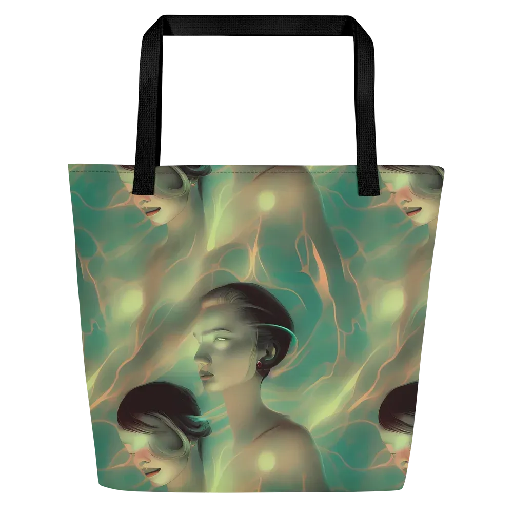 Spectral Whisper on Large Tote Bag W/ Pocket — Front