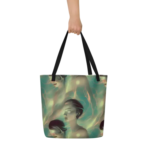Spectral Whisper on a Large Tote Bag W/ Pocket