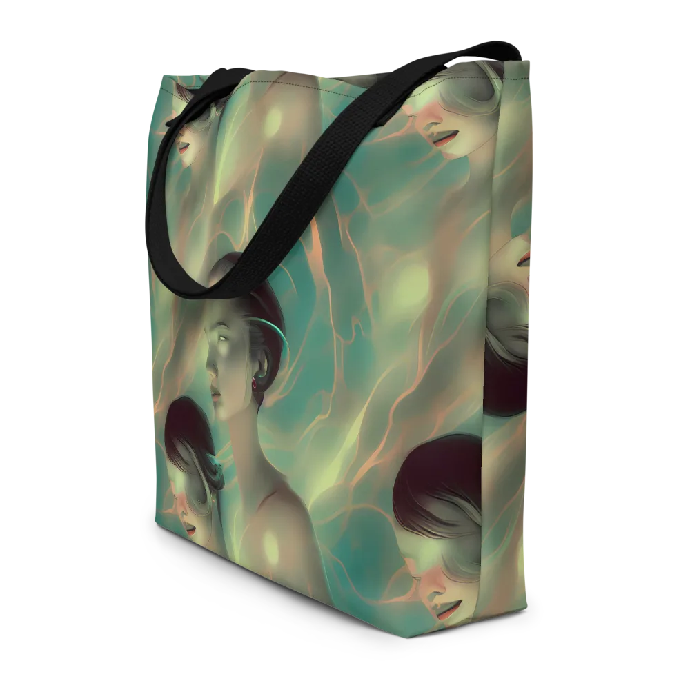 Spectral Whisper on Large Tote Bag W/ Pocket — Front