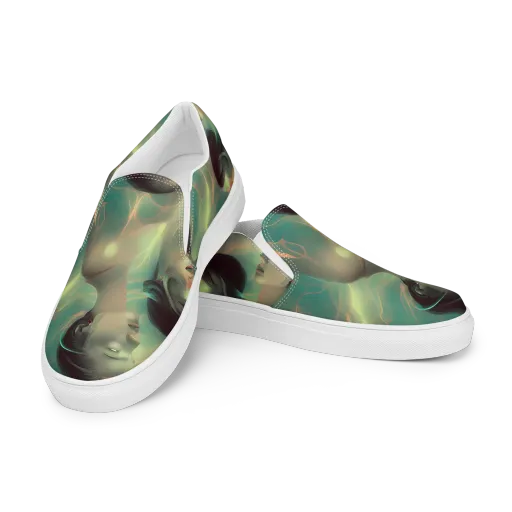 Spectral Whisper on a Women's Slip-On Canvas Shoes