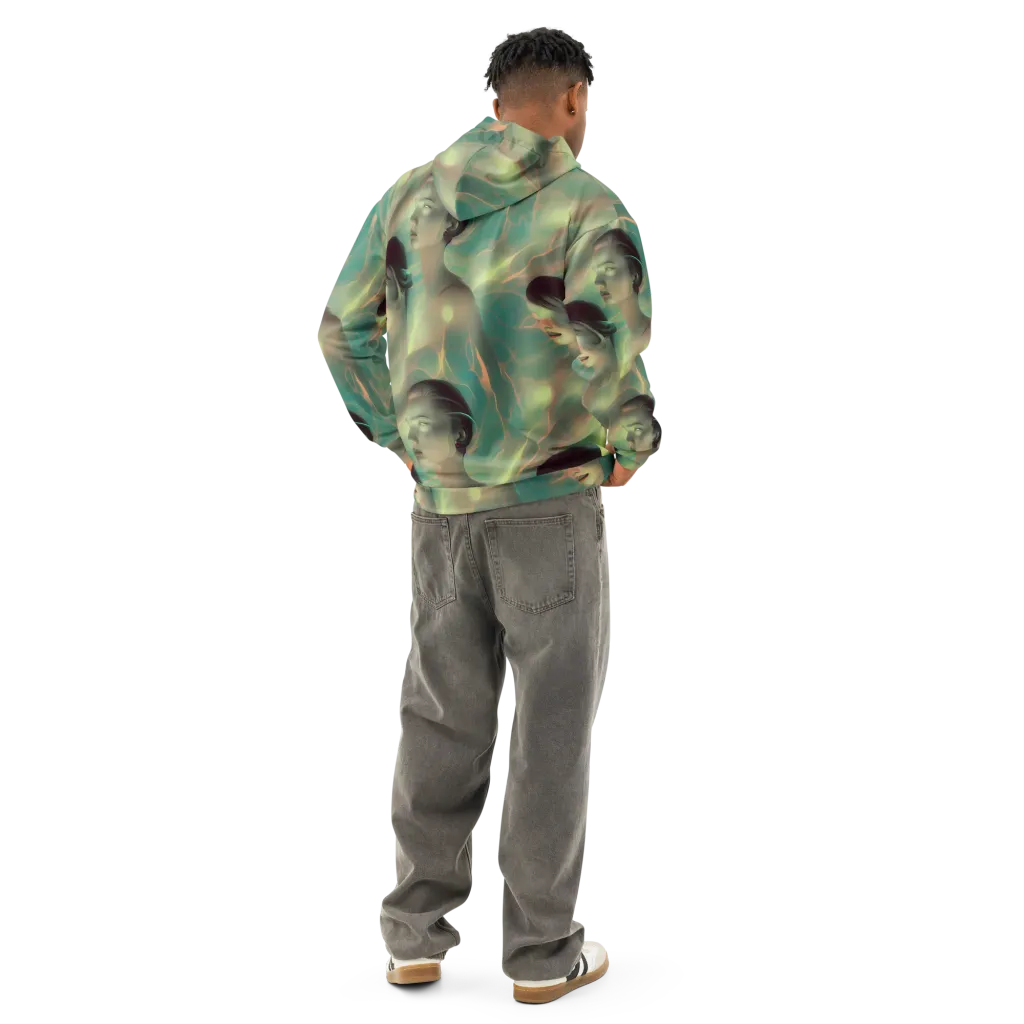 Spectral Whisper on Cotton Hoodie — Back