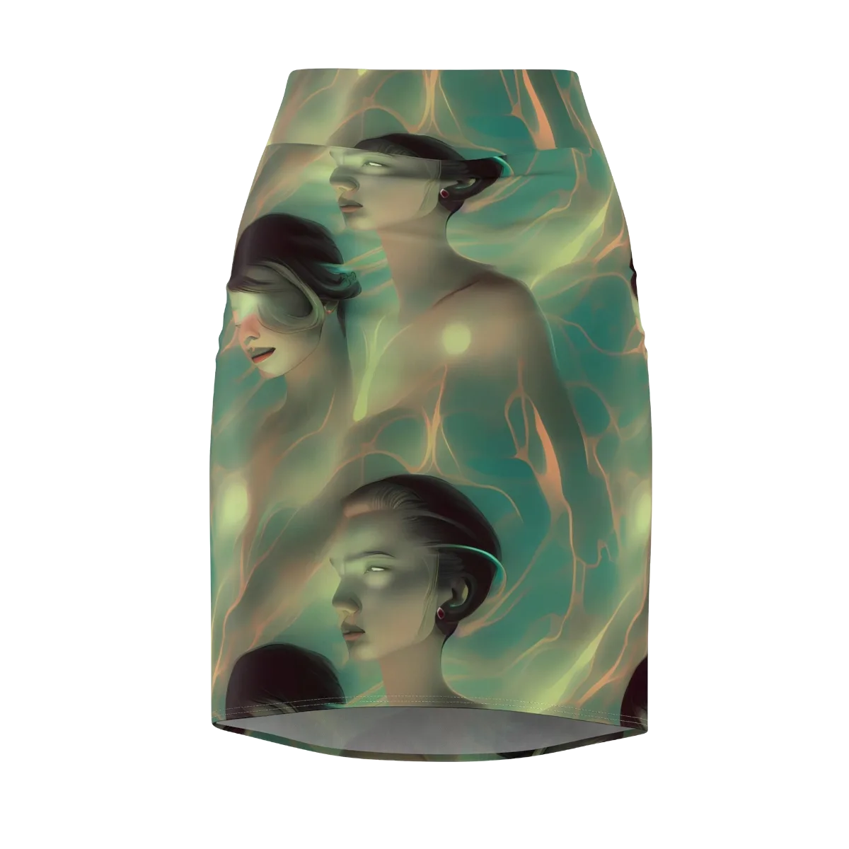 Spectral Whisper on Pencil Skirt — Front