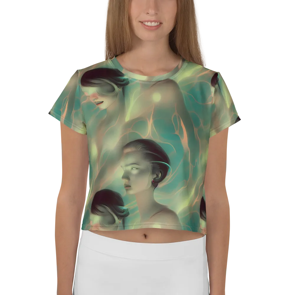 Spectral Whisper on Crop Tee — Front