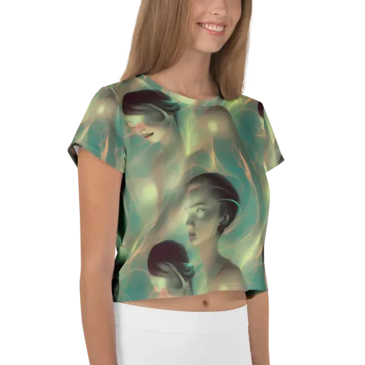 Spectral Whisper on a Crop Tee