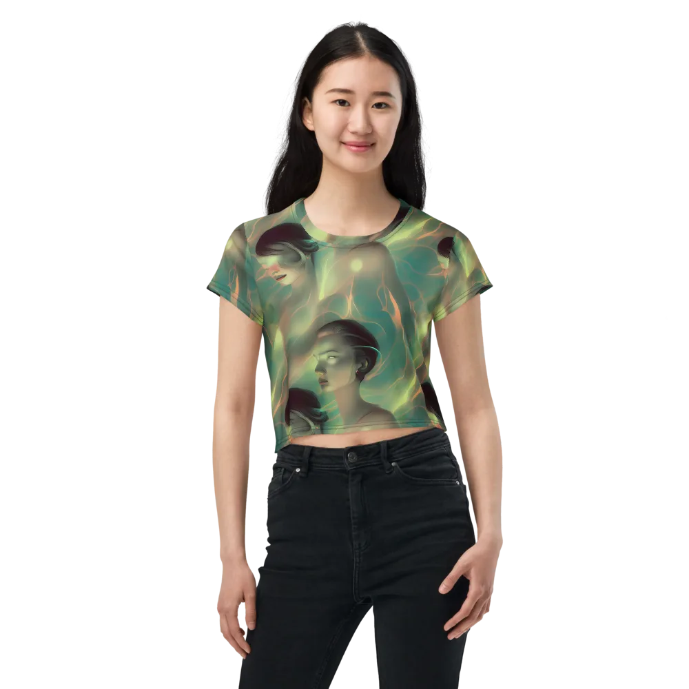 Spectral Whisper on Crop Tee — Front